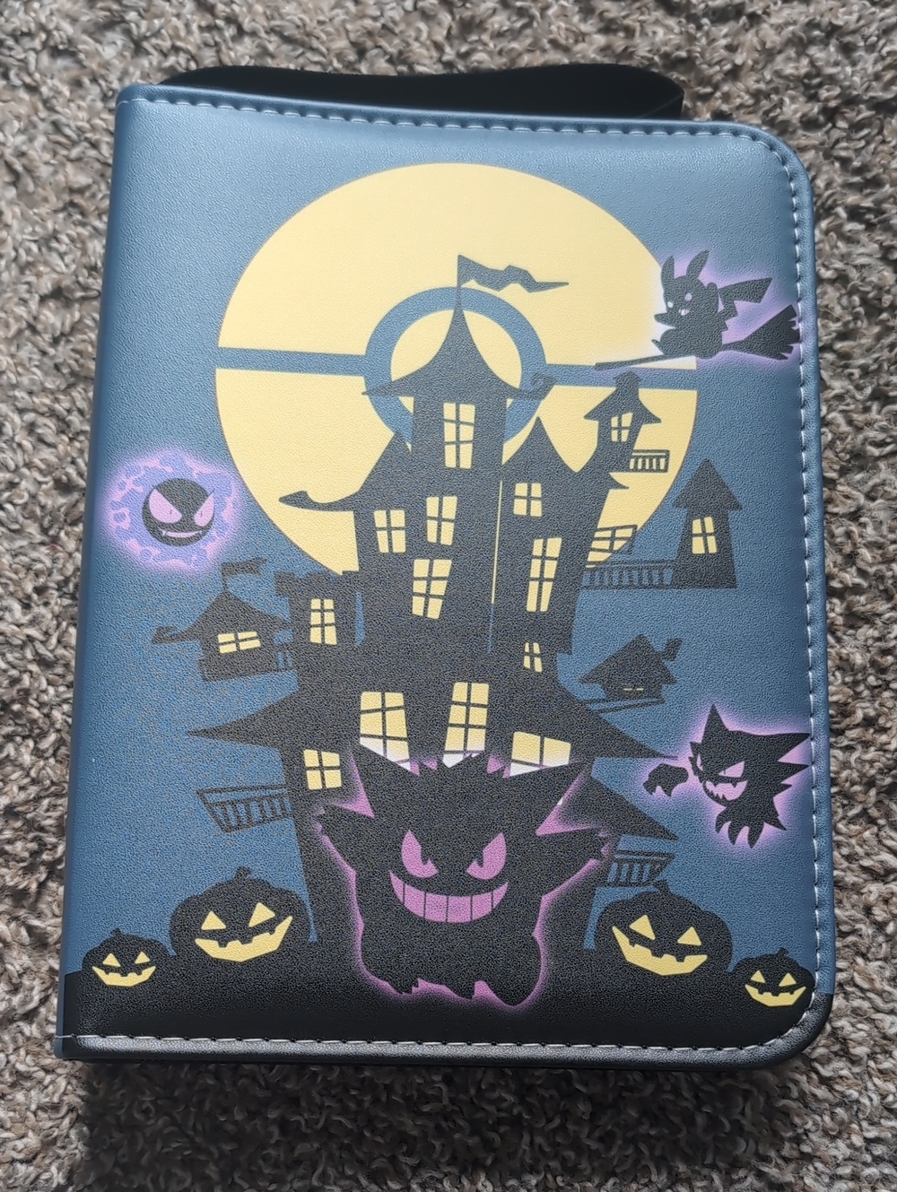 Gengar, Haunter, Gastly Zippered Pokemon Card Binder